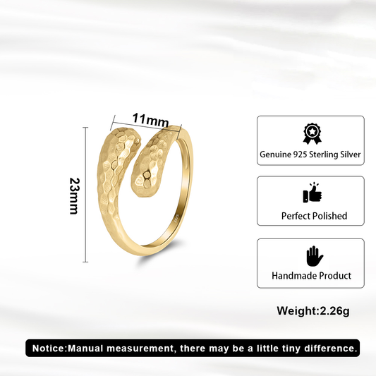 925 Sterling Silver Adjustable Ring