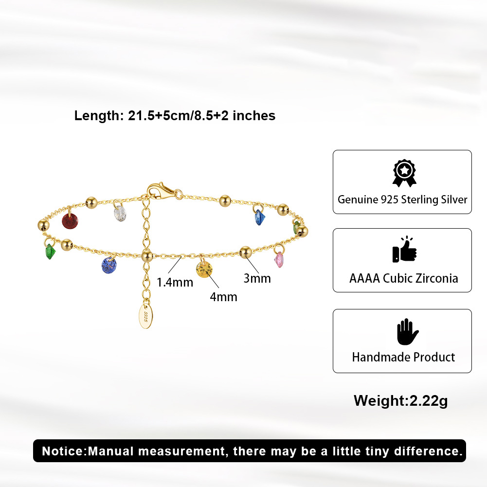 925 Sterling Silver Anklet