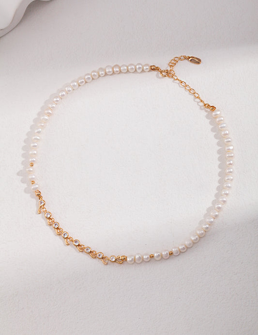 S925 Silver Nature Pearl Necklace