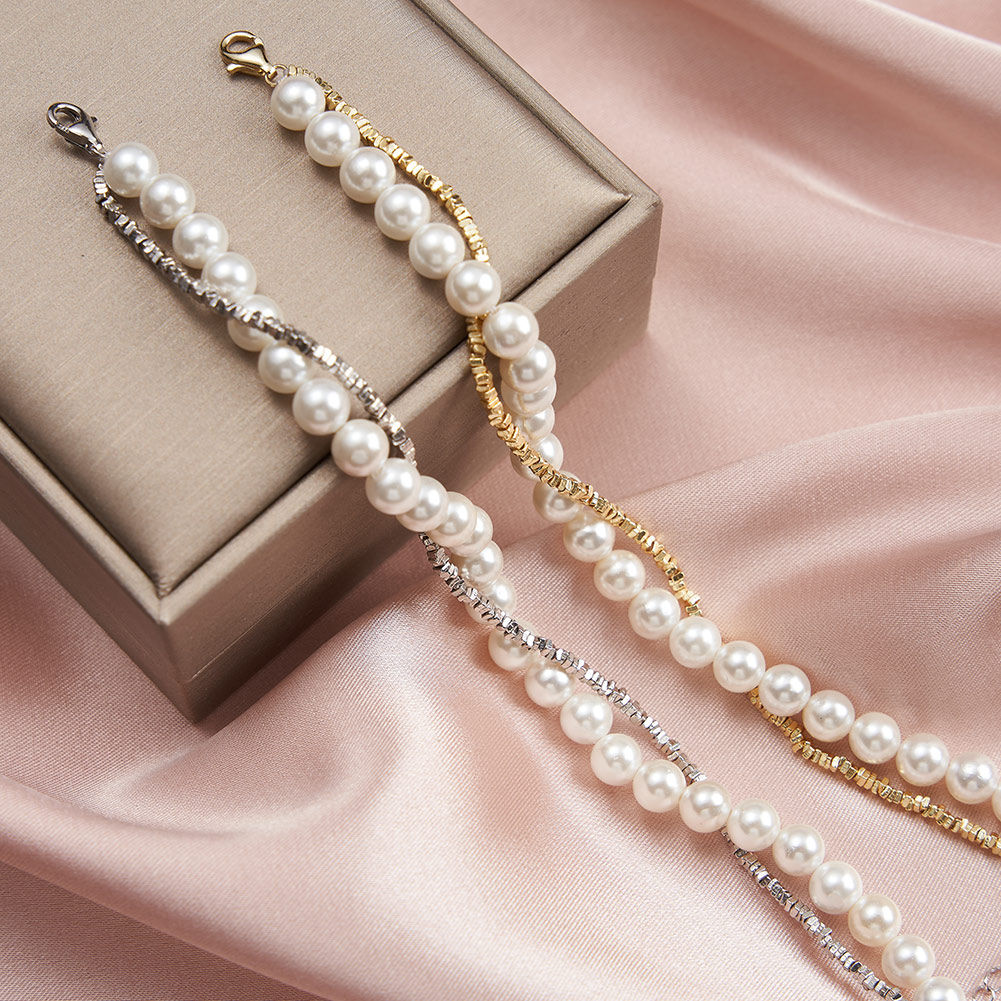 925 Sterling Silver Bracelet with Shell Pearl