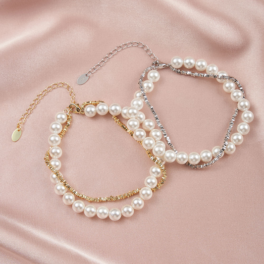 925 Sterling Silver Bracelet with Shell Pearl