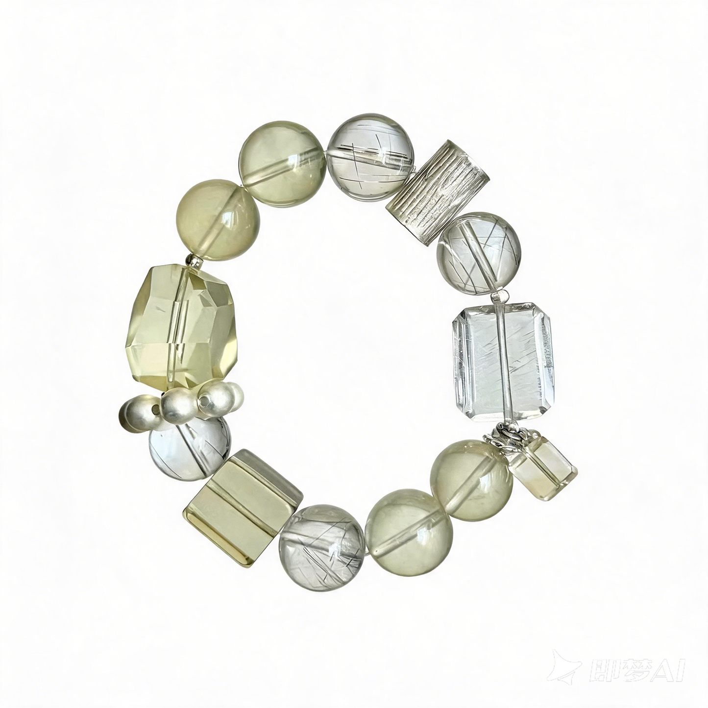Golden Aura Citrine & Rutilated Quartz Bracelet